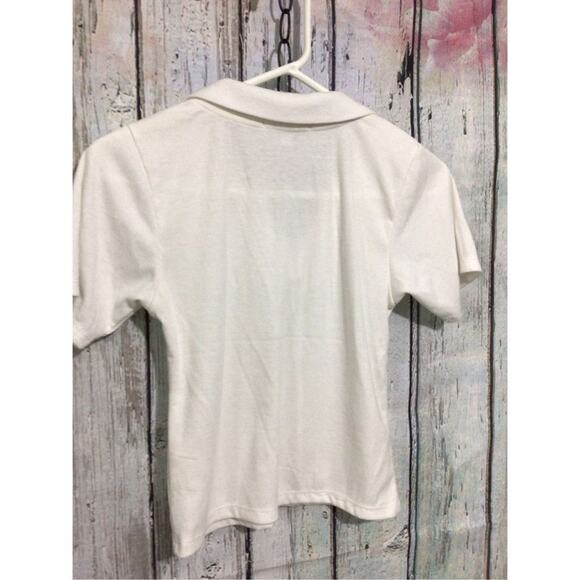 Heiny Collection Size Large White Crop Top - Picture 6 of 9